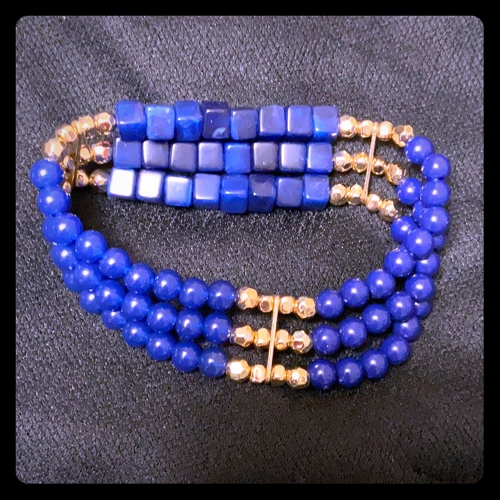Blue Bead Bracelet